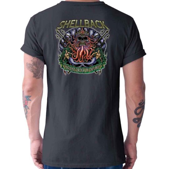 Shellback Court Of Neptune Rex Ancient Order of the Deep US Navy Veteran Custom Men's Shirt