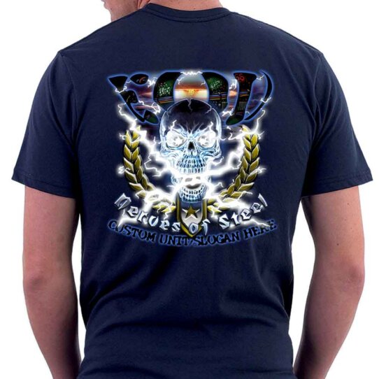 EOD Explosive Ordnance Disposal Nerves of Steel US Navy Veteran Custom Men's Shirt