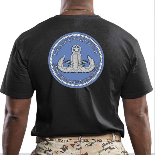 Bomb Squad Explosive Ordnance Disposal US Navy Veteran Custom Men's Shirt