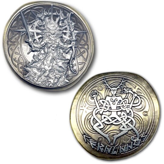 Cernunnos Celtic God of The Hunt, Nature and Fertility Ancient Rainbow Cup Collectible Coin